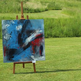 Gemälde in einer Parklandschaft