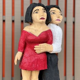 Holzskulptur für den Garten